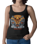 Devil Rider Tattoo Design Adult Womens Vest Top