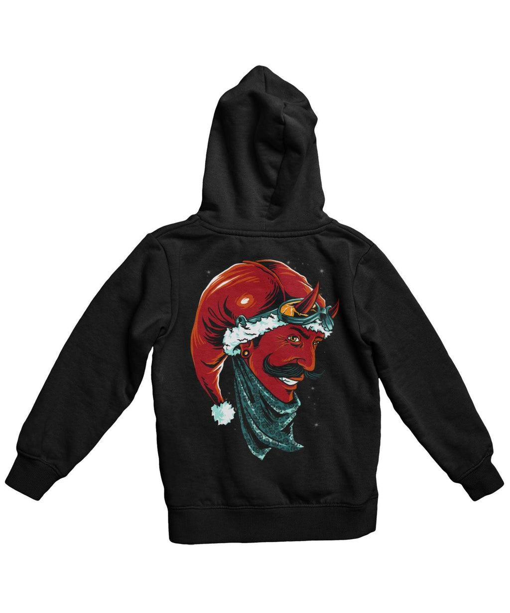 Devil Santa Back Printed Christmas Hoodie product image 2