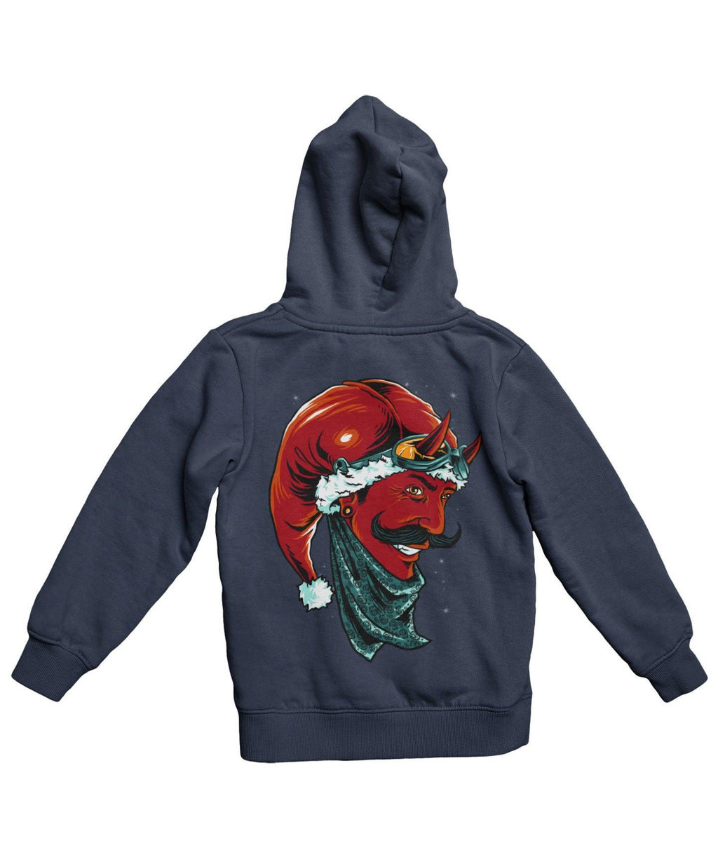 Devil Santa Back Printed Christmas Hoodie product image 1