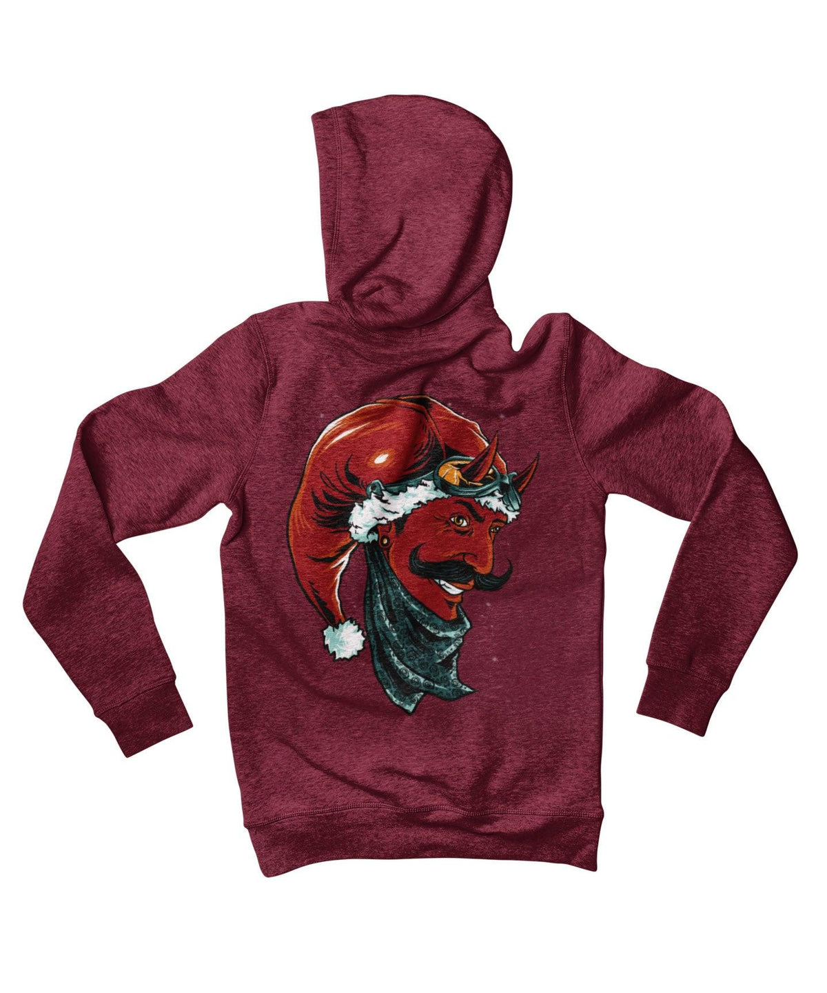 Devil Santa Back Printed Christmas Hoodie product image 3