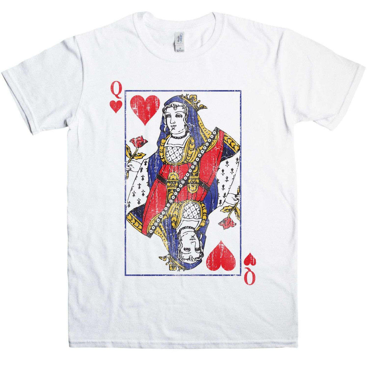 Distressed Queen Of Hearts T-Shirt product image 1
