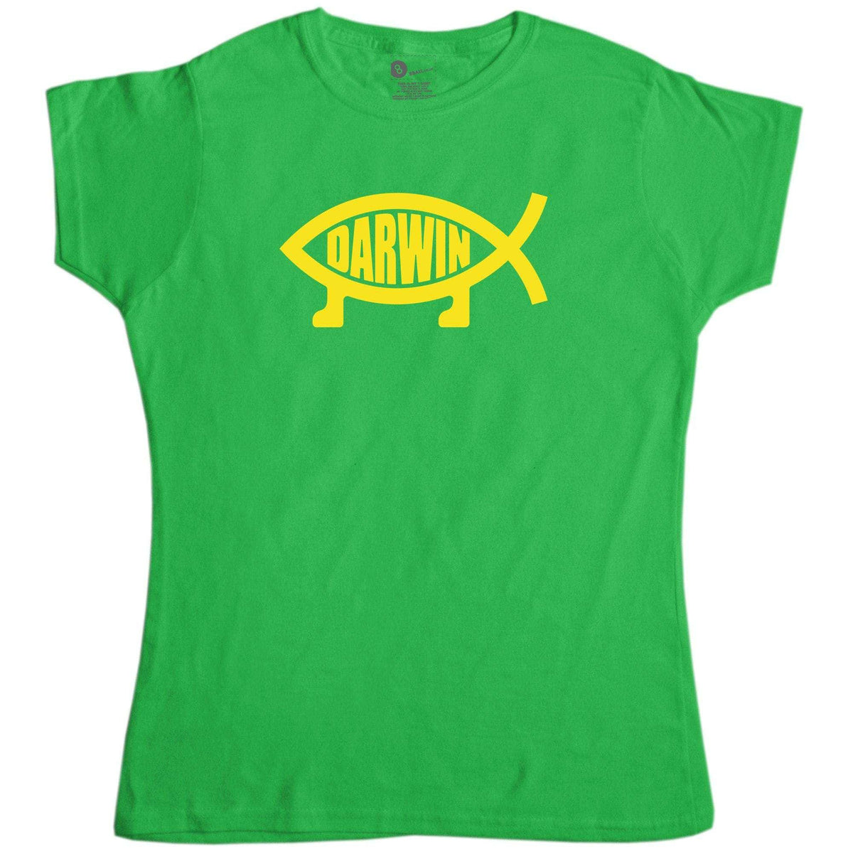 Evolution Darwin Fish Fitted Womens T-Shirt product image 1