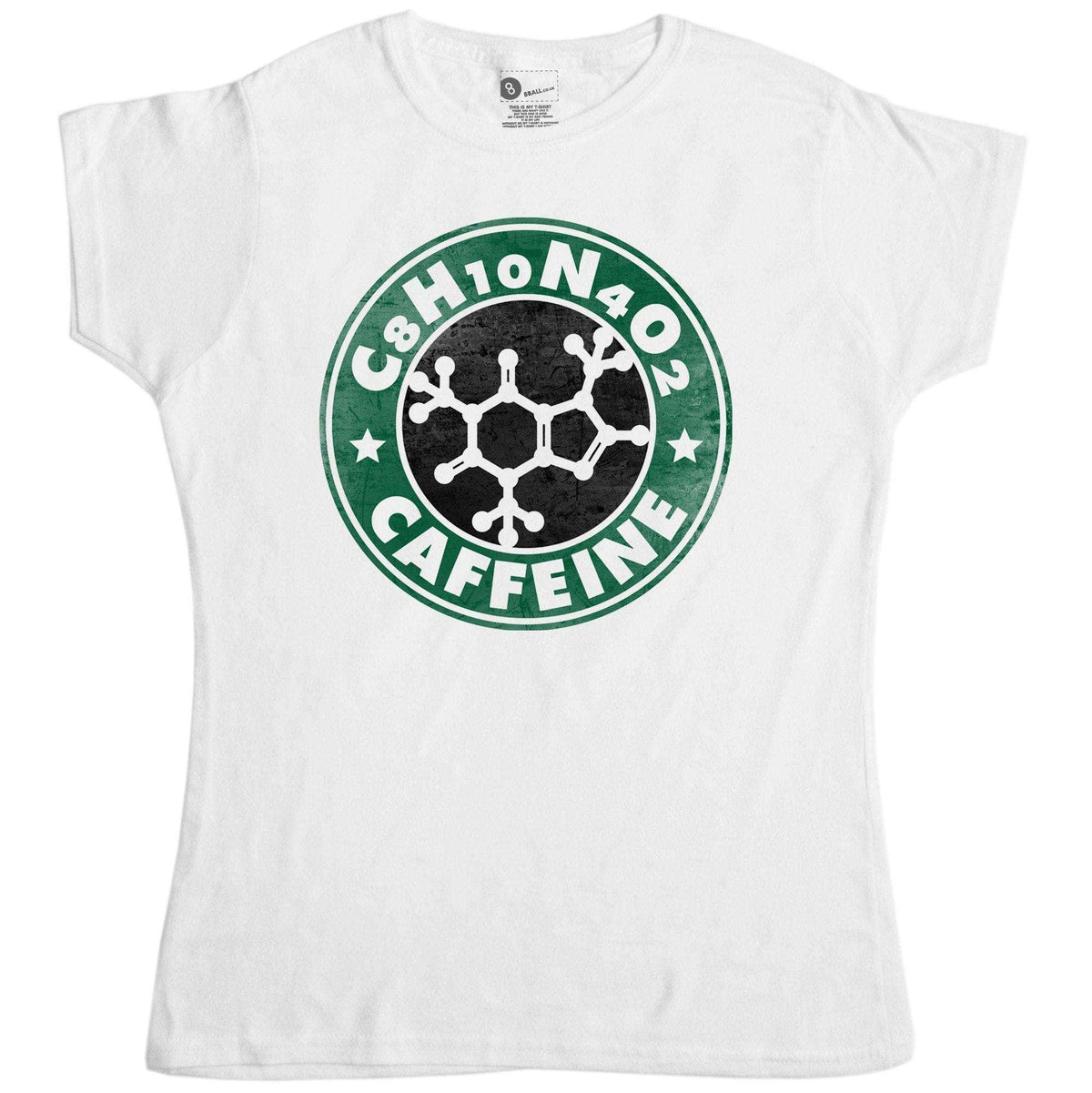 Funny Science Caffeine Molecule T-Shirt for Women product image 1