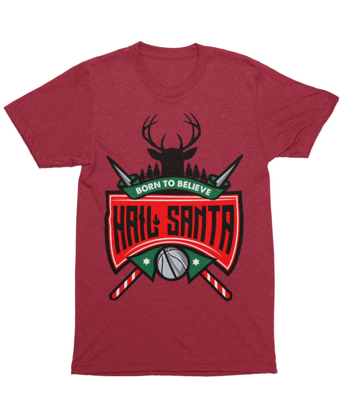 Hail Santa Unisex Christmas T-Shirt product image 4