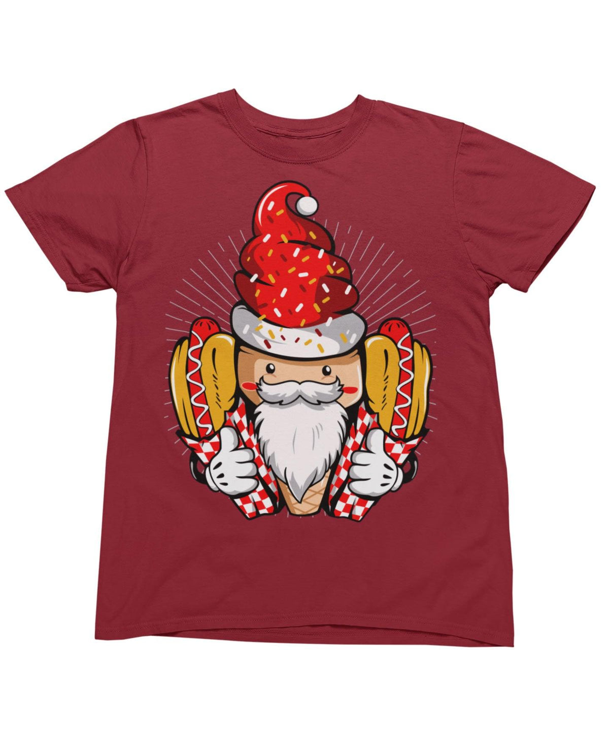 Hotdog Santa Unisex Christmas T-Shirt product image 4