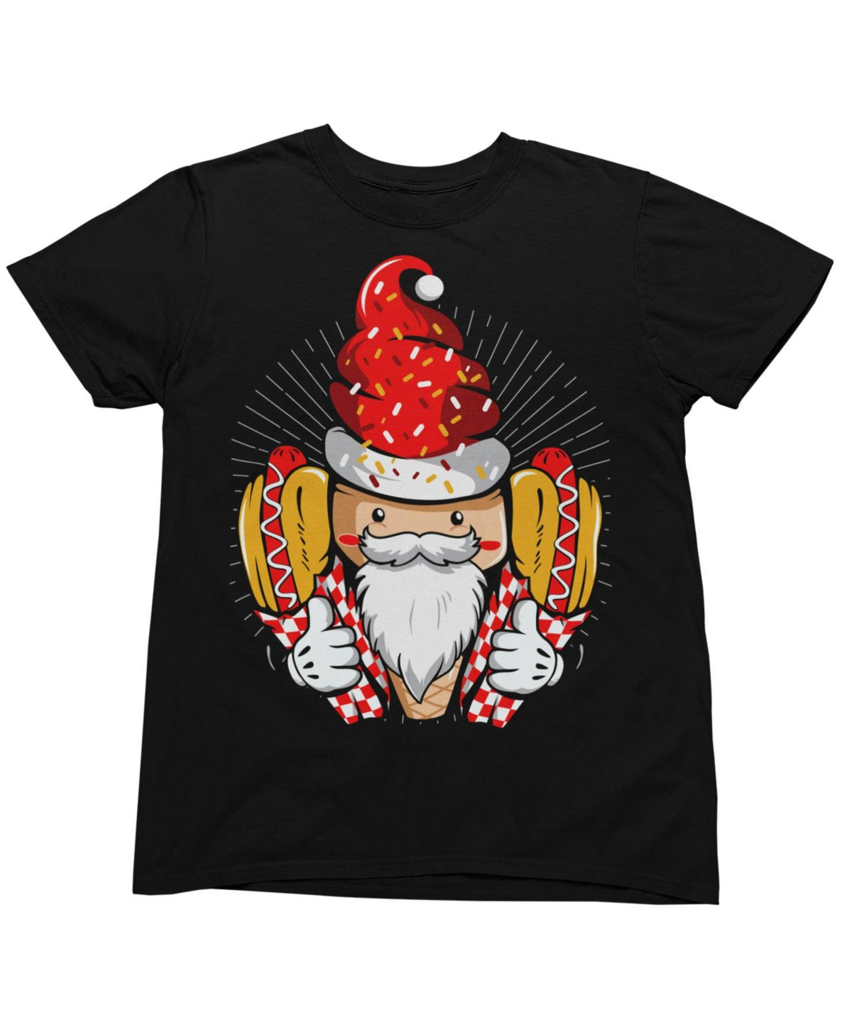 Hotdog Santa Unisex Christmas T-Shirt product image 2
