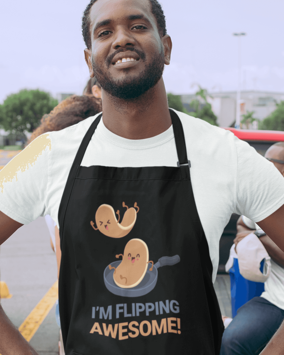 I'm Flipping Awesome Pancake Day Cotton Kitchen Apron