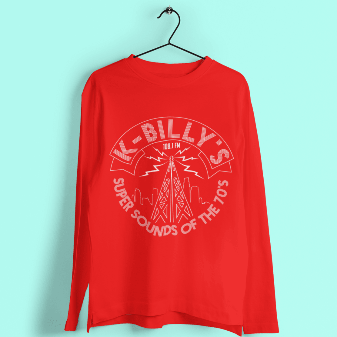 K Billy's Radio Mast Logo Long Sleeve T-Shirt product image 2