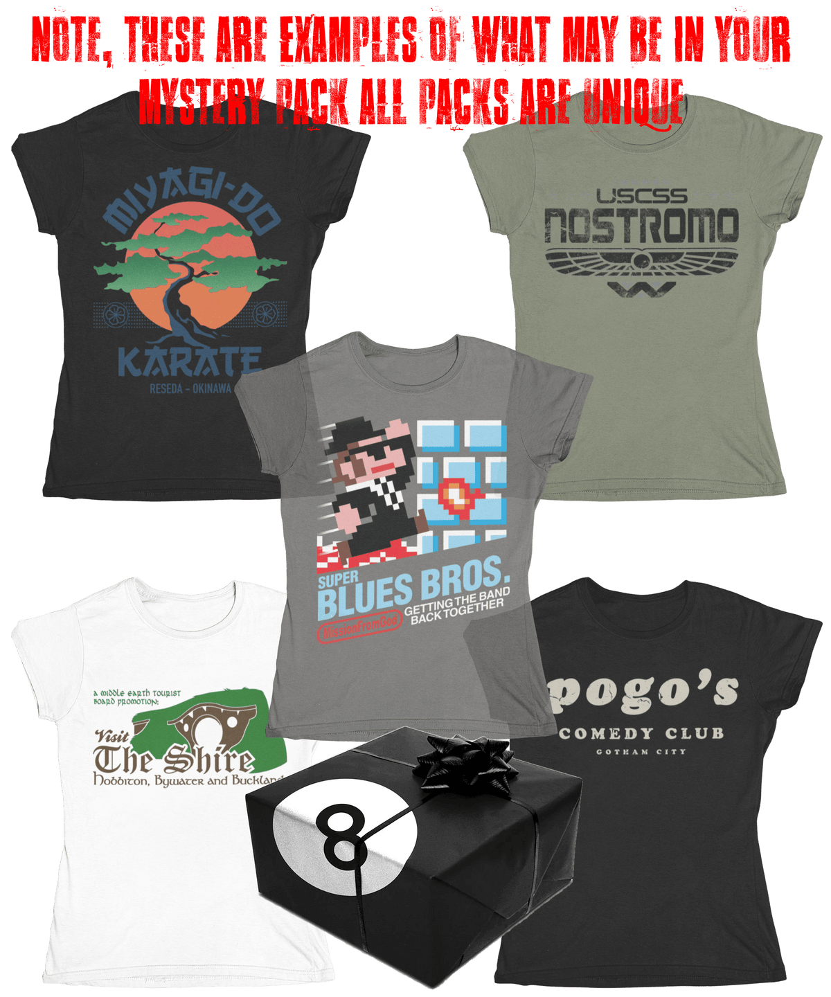 Ladies T-Shirt Mystery Box Pack of 5 product image 1