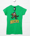 Mighty Ducks Logo Fitted Womens T-Shirt product image 1