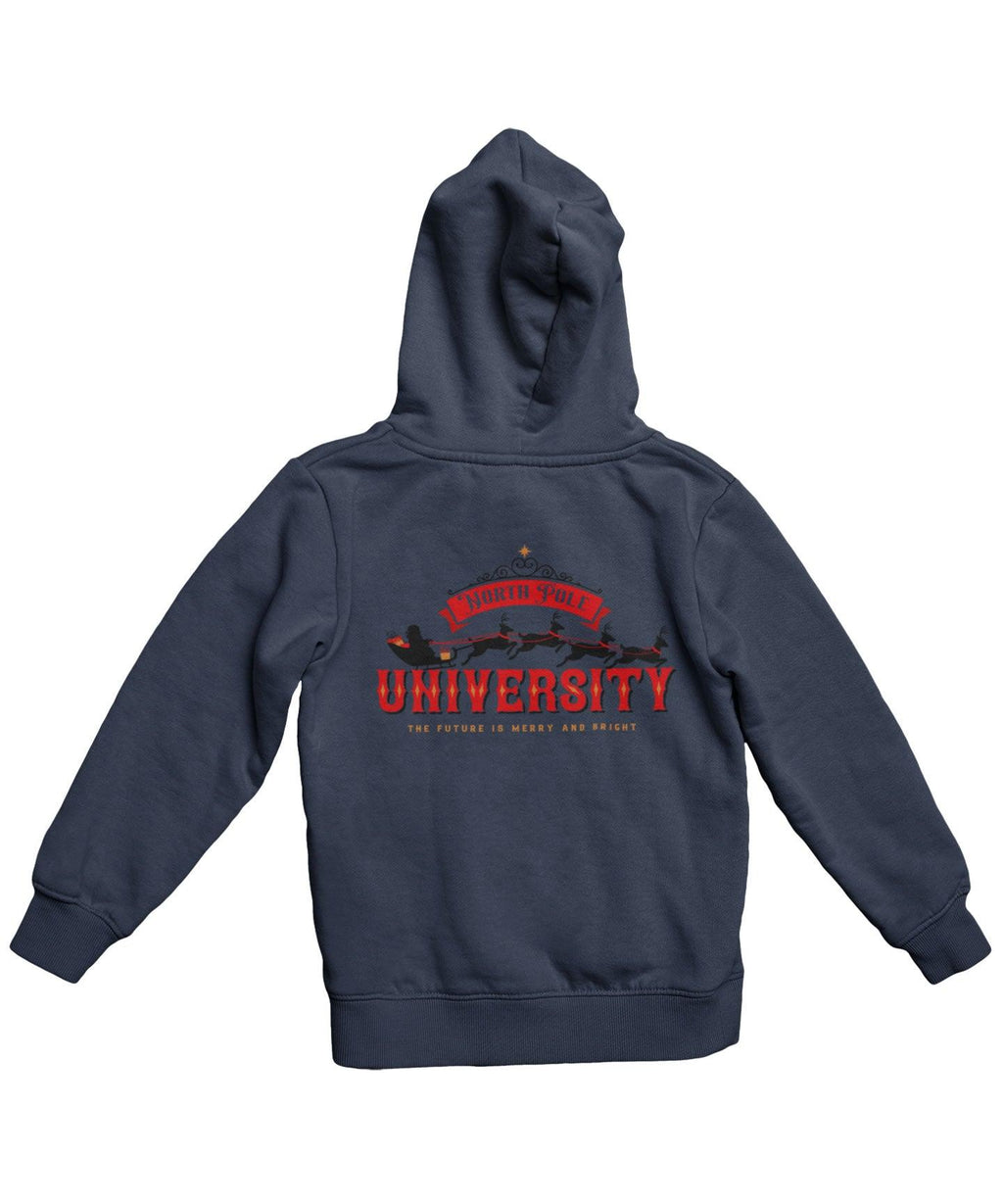 North Pole University Colour Back Printed Christmas Hoodie product image 4