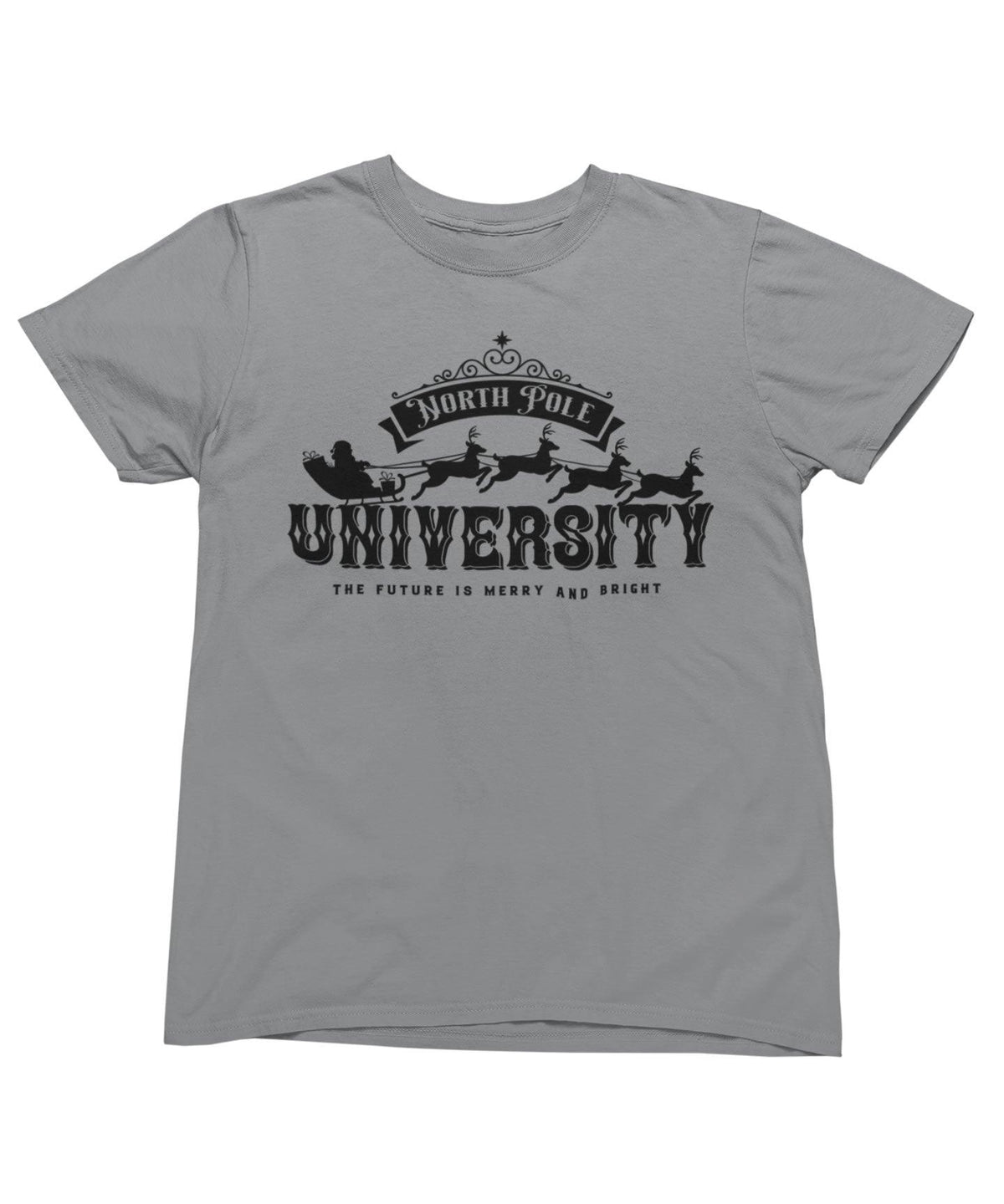 North Pole University Mono Christmas T-Shirt product image 1