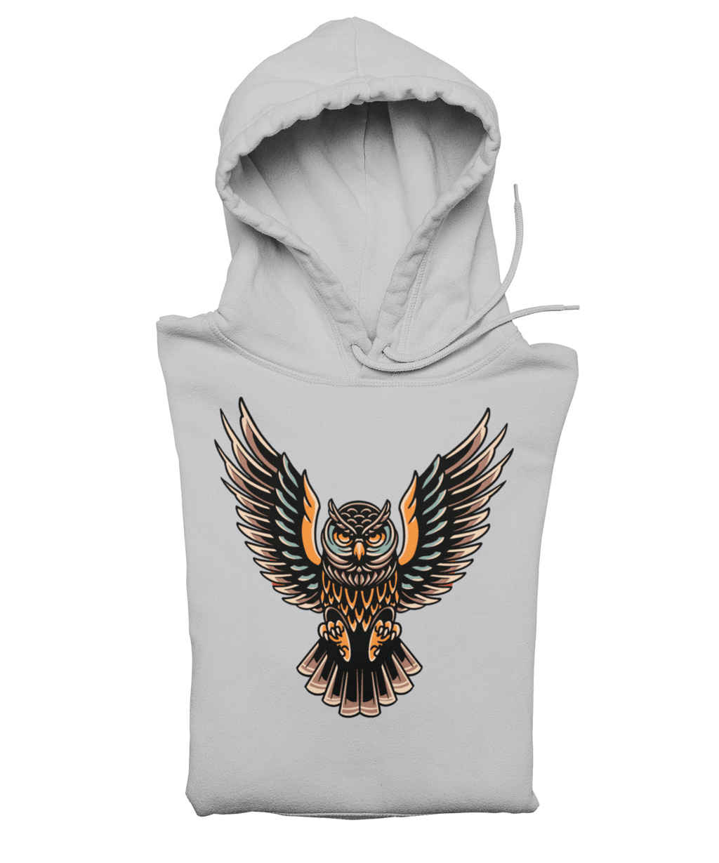 Owl Tattoo Design Adult Front Printed Hoodie product image 4