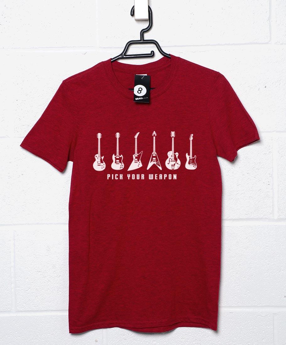 Pick Your Weapon Guitar T-Shirt product image 3