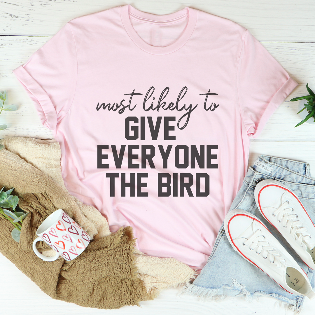 Cheeky Holiday Graphic T-Shirt – \"most likely to GIVE product image 4