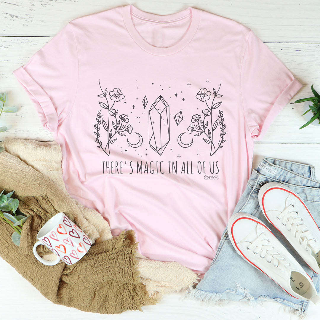 Celestial Boho Graphic T-Shirt – "There's Magic In All Of product image 4