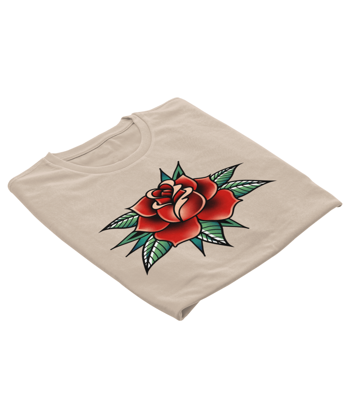 Rose Tattoo Design Adult T-Shirt product image 5