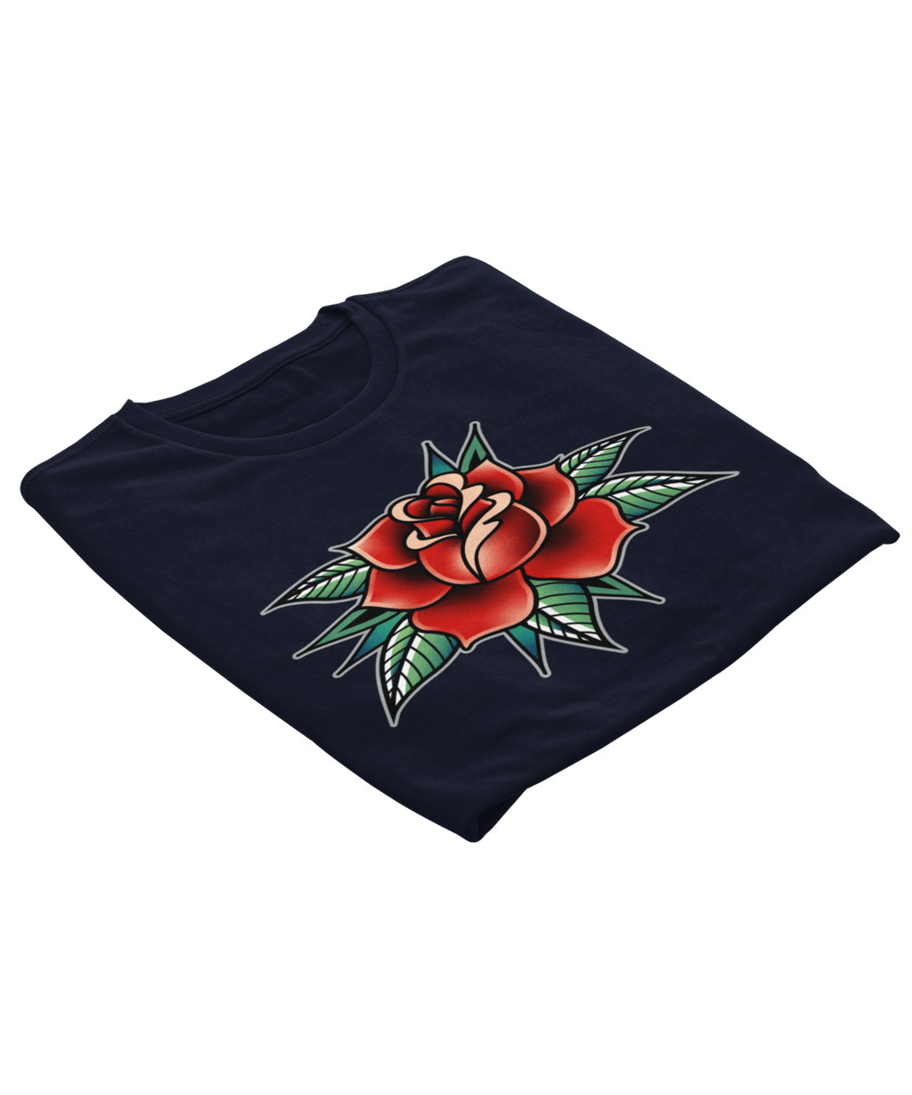 Rose Tattoo Design Adult T-Shirt product image 6