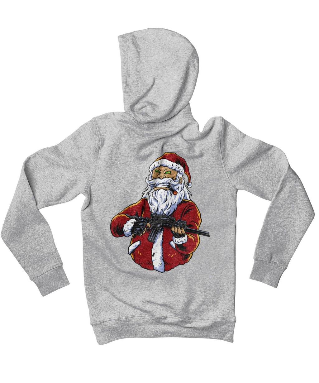 Santa Shoot Em All Back Printed Christmas Hoodie product image 4