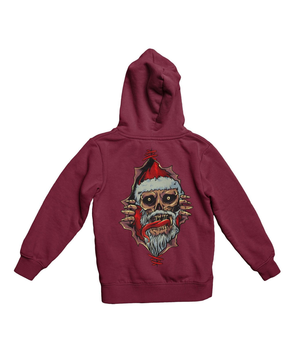 Santa Shoot Em All Back Printed Christmas Hoodie product image 3