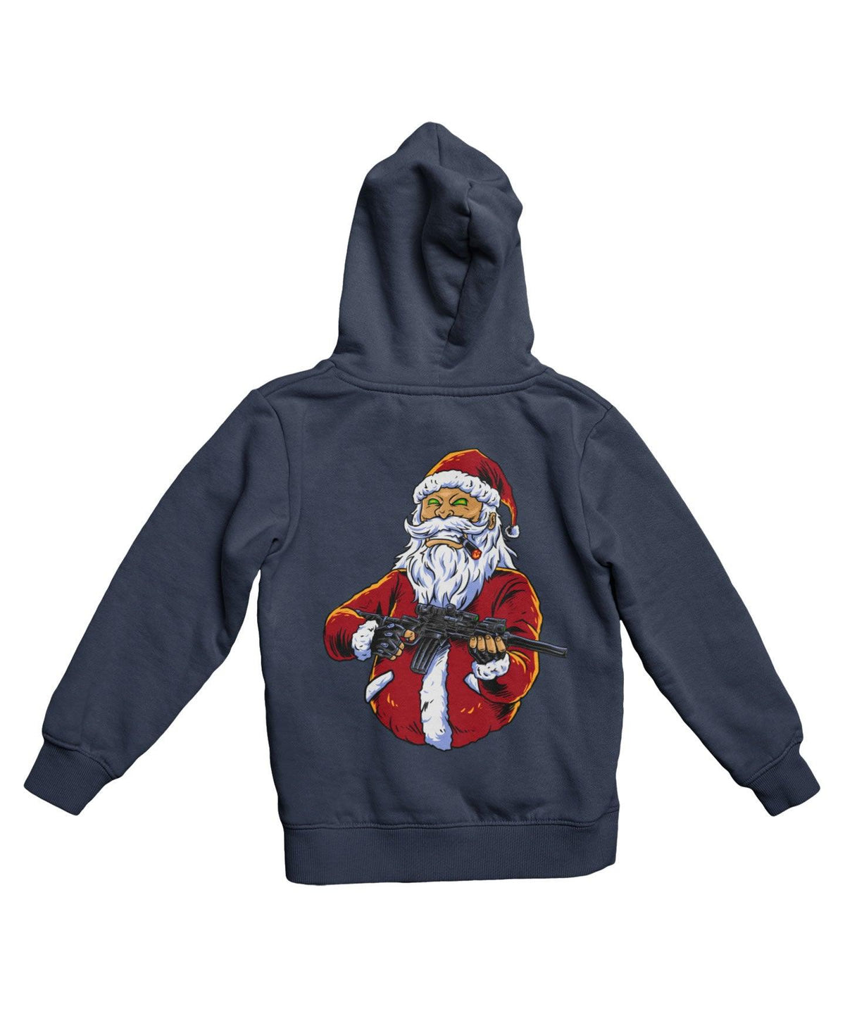 Santa Shoot Em All Back Printed Christmas Hoodie product image 1