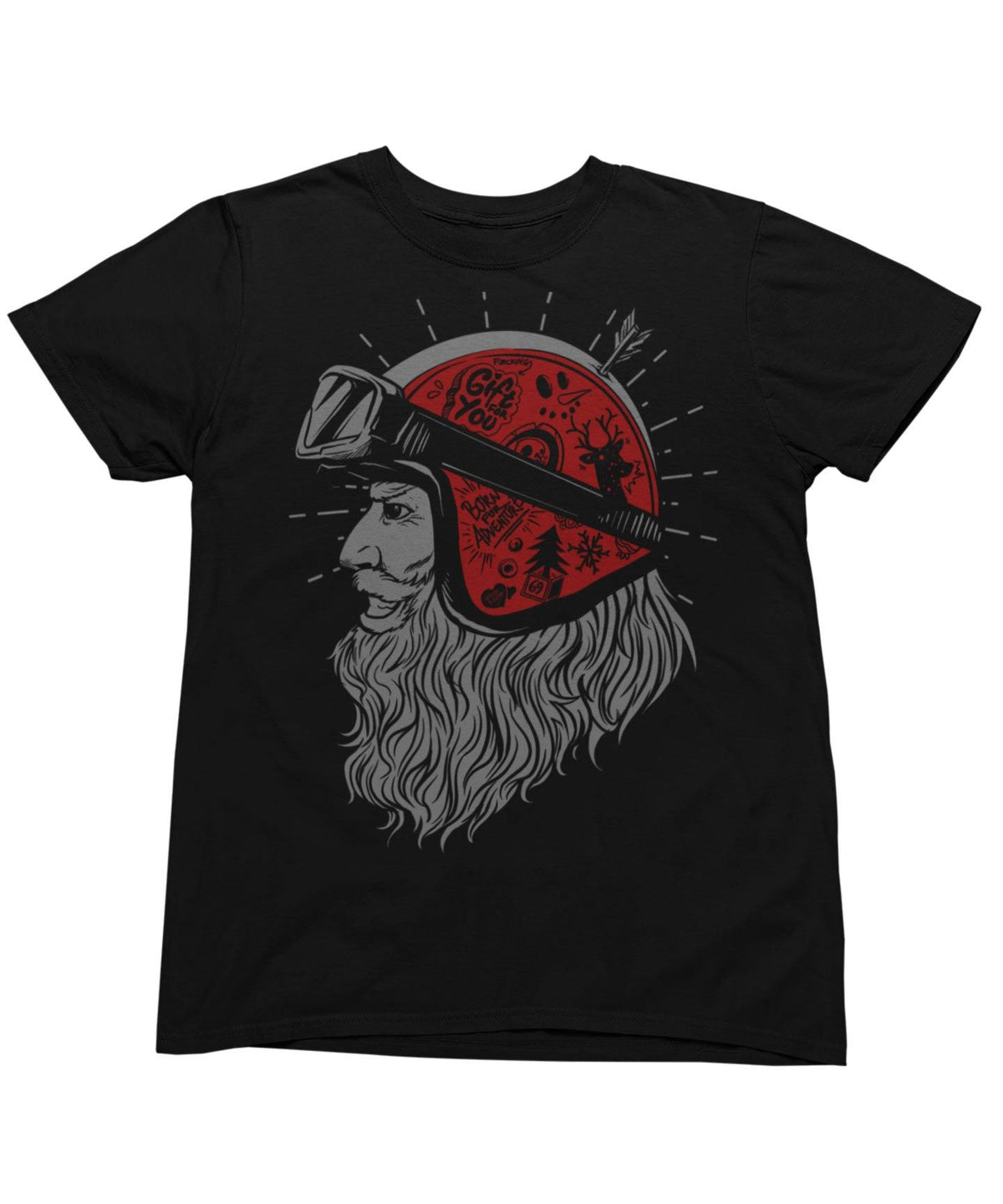 Santa Time To Ride Unisex Christmas T-Shirt product image 2