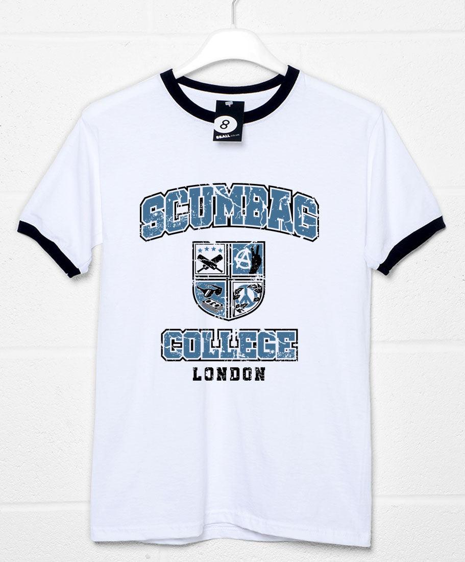Scumbag Crest Collegiate Style Ringer T-Shirt product image 1