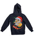 Skateboarding Baby Santa Back Printed Christmas Hoodie product image 1