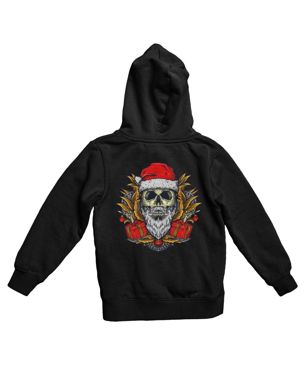 Skull Santa Back Printed Christmas Hoodie product image 1