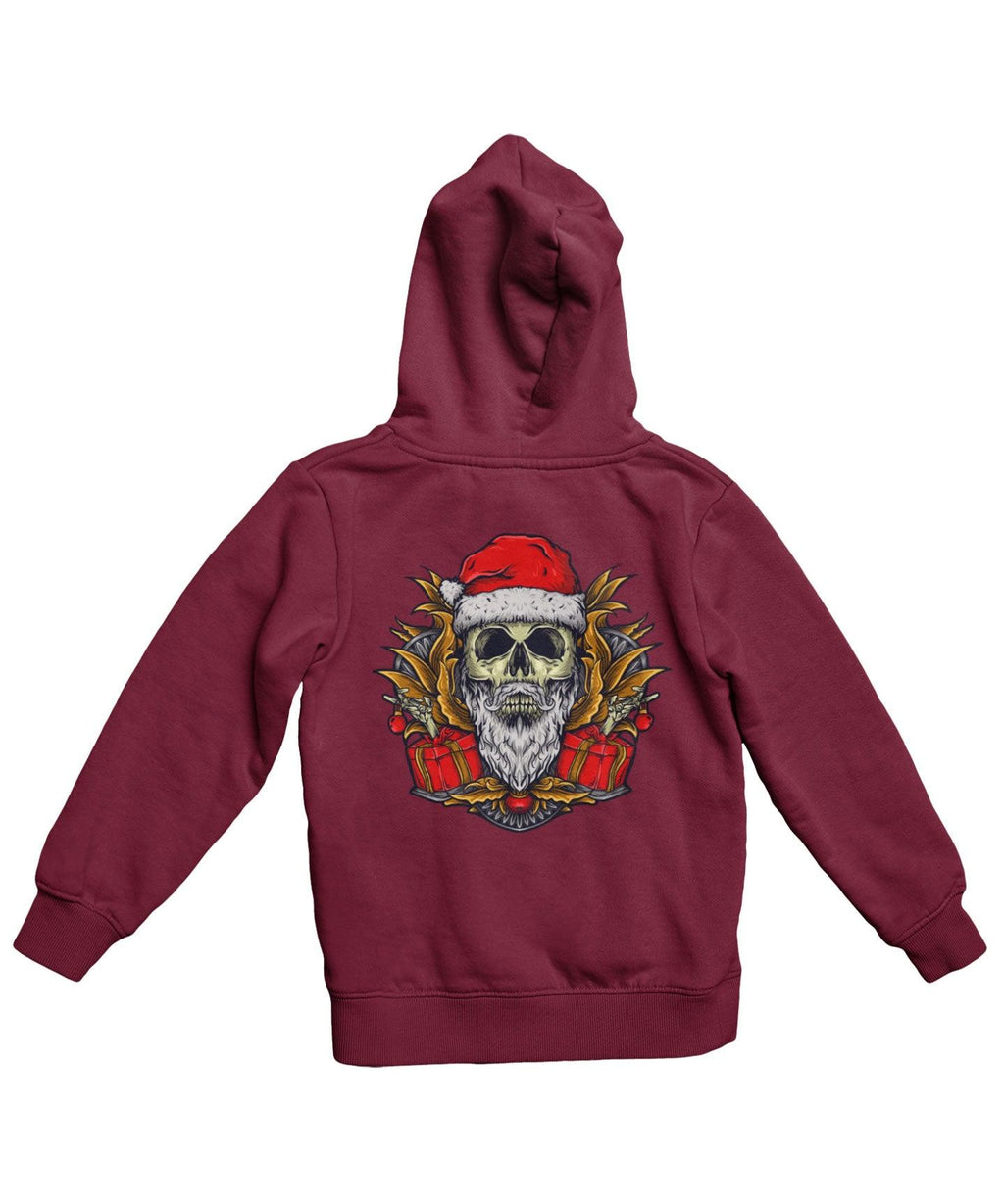Skull Santa Back Printed Christmas Hoodie product image 2