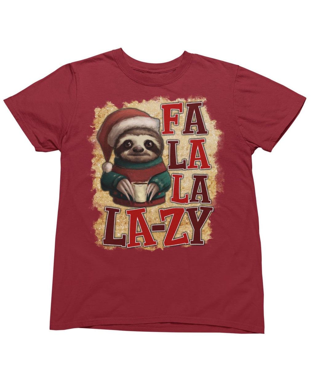 Sloth Fa La La Lazy Christmas Unisex T-Shirt product image 2