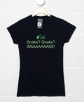 Snaaaaaake Fitted Womens T-Shirt product image 1