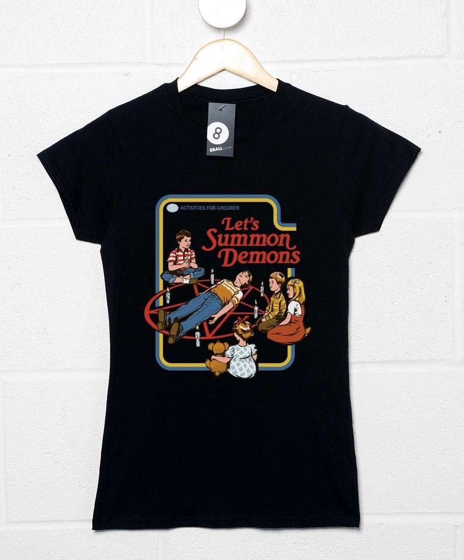 Steven Rhodes Let's Summon Demons Womens Fitted T-Shirt product image 1