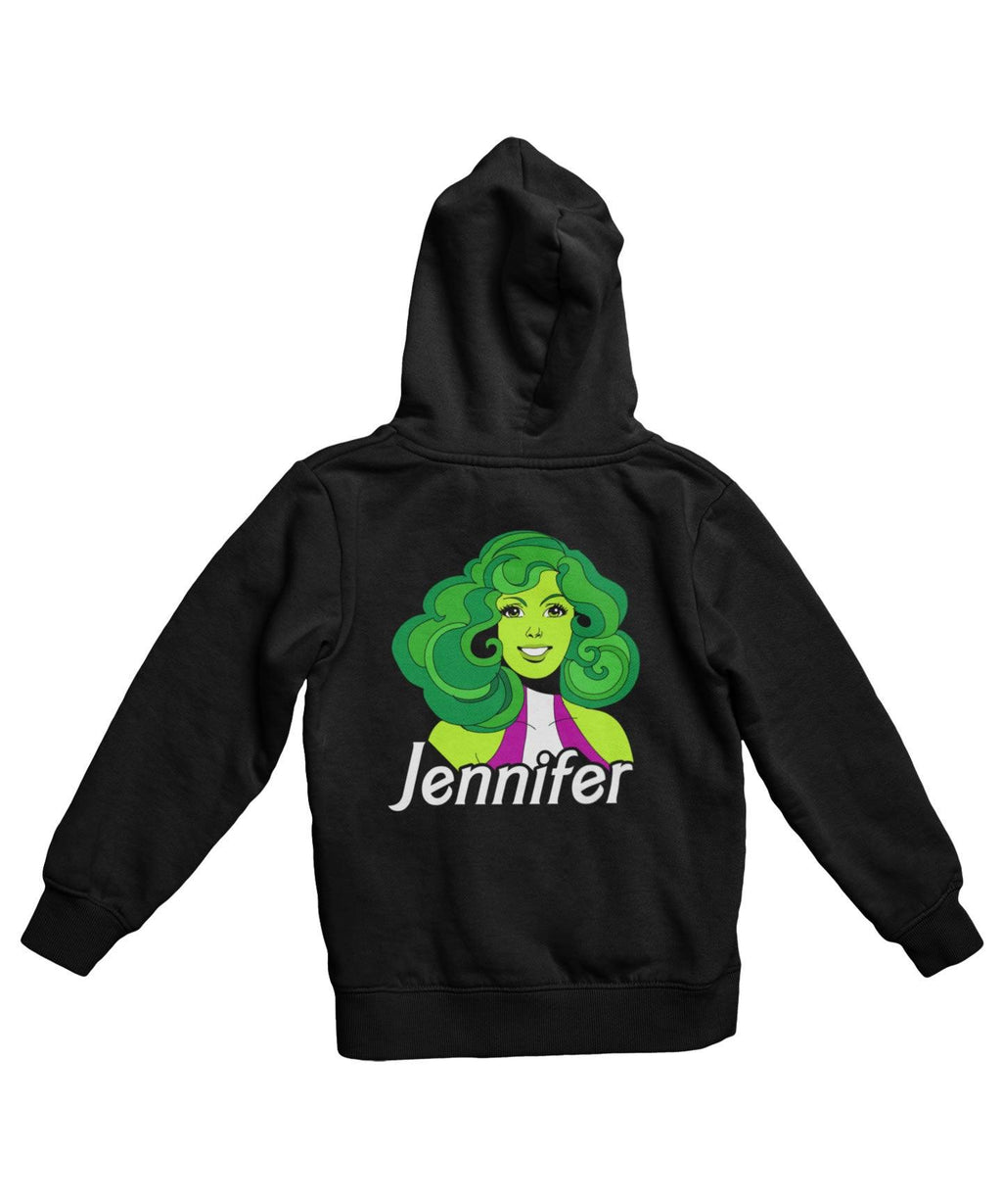 Top Notchy Barbie She Hulk Back Printed Hoodie product image 2