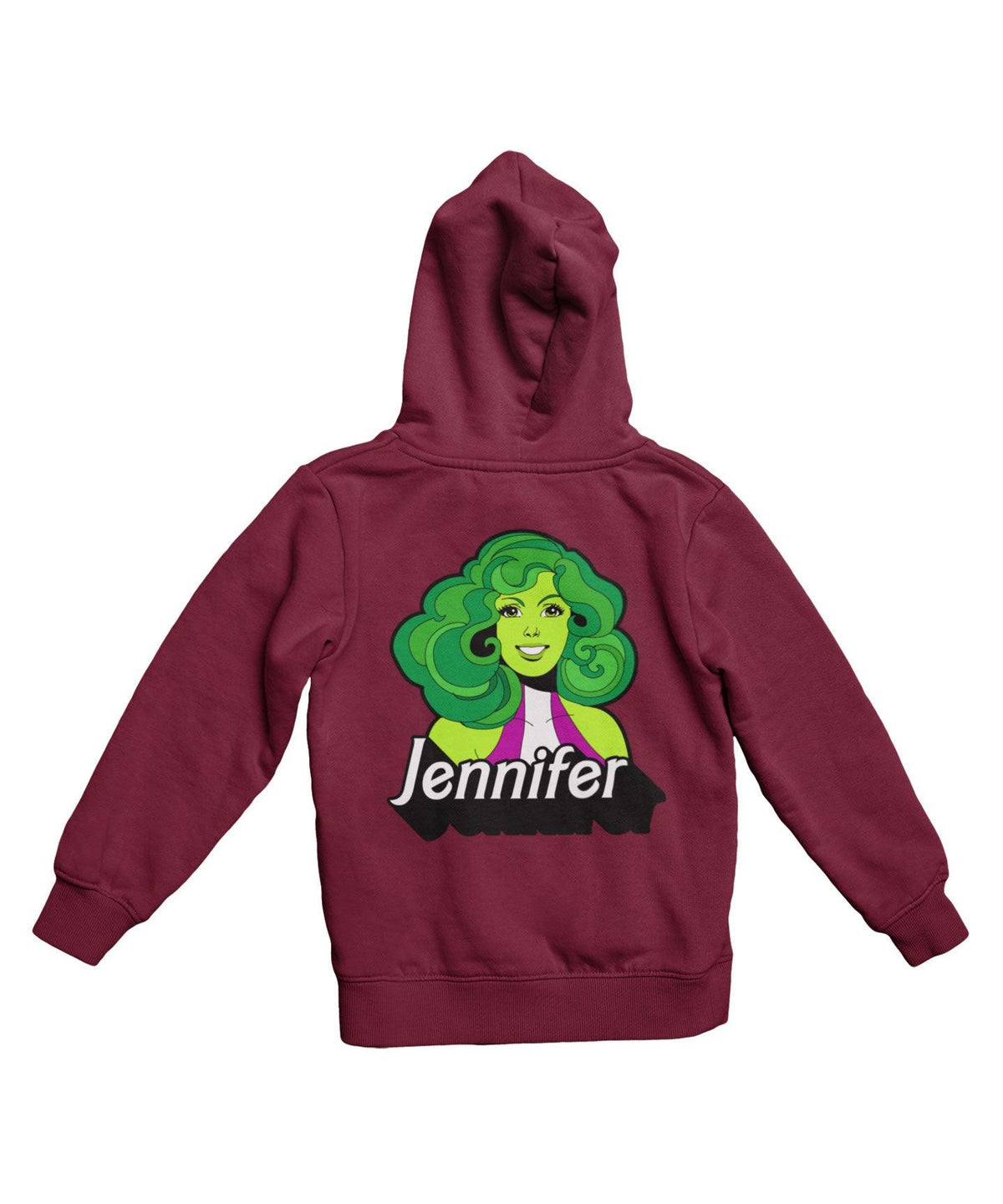 Top Notchy Barbie She Hulk Back Printed Hoodie product image 3