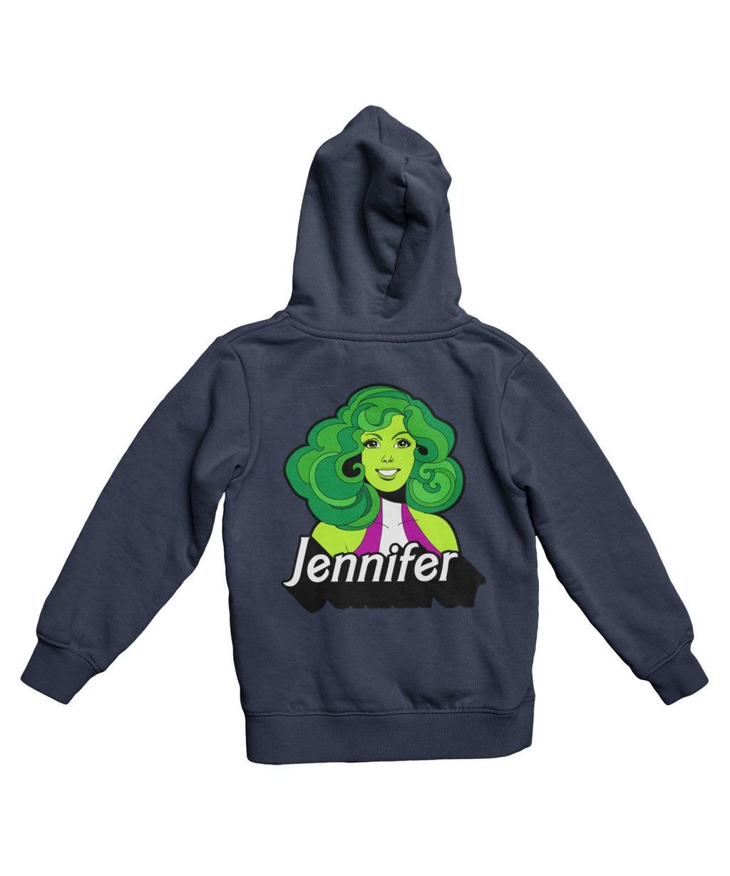 Top Notchy Barbie She Hulk Back Printed Hoodie product image 1