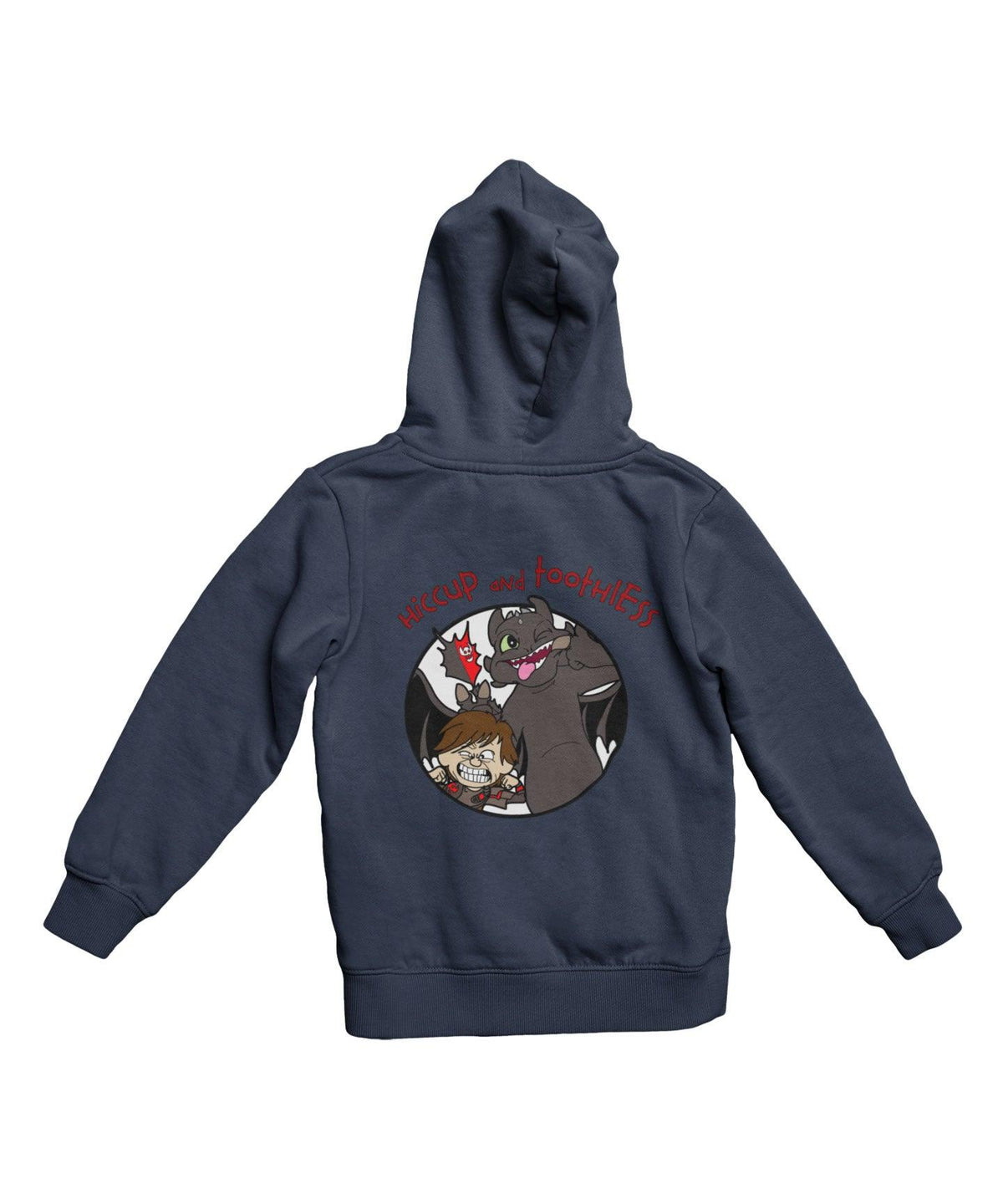 Top Notchy Hiccup and Toothless Back Printed Hoodie product image 3