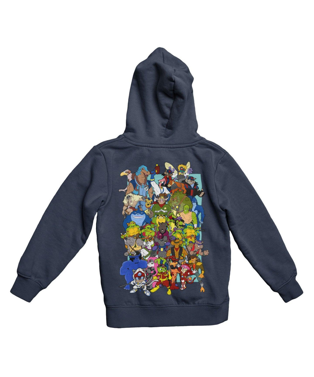 Top Notchy Saturday Morning Mutants Back Printed Hoodie product image 2
