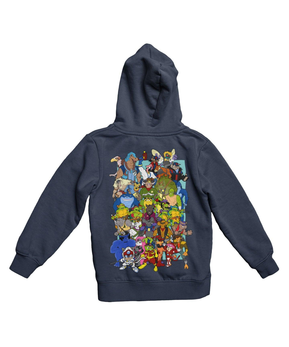 Top Notchy Saturday Morning Mutants Back Printed Hoodie product image 2