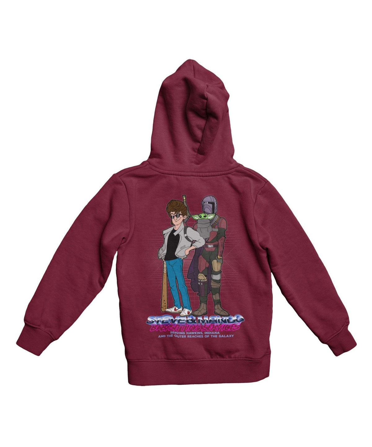 Top Notchy Steve and Mando Babsitting Back Printed Hoodie product image 4