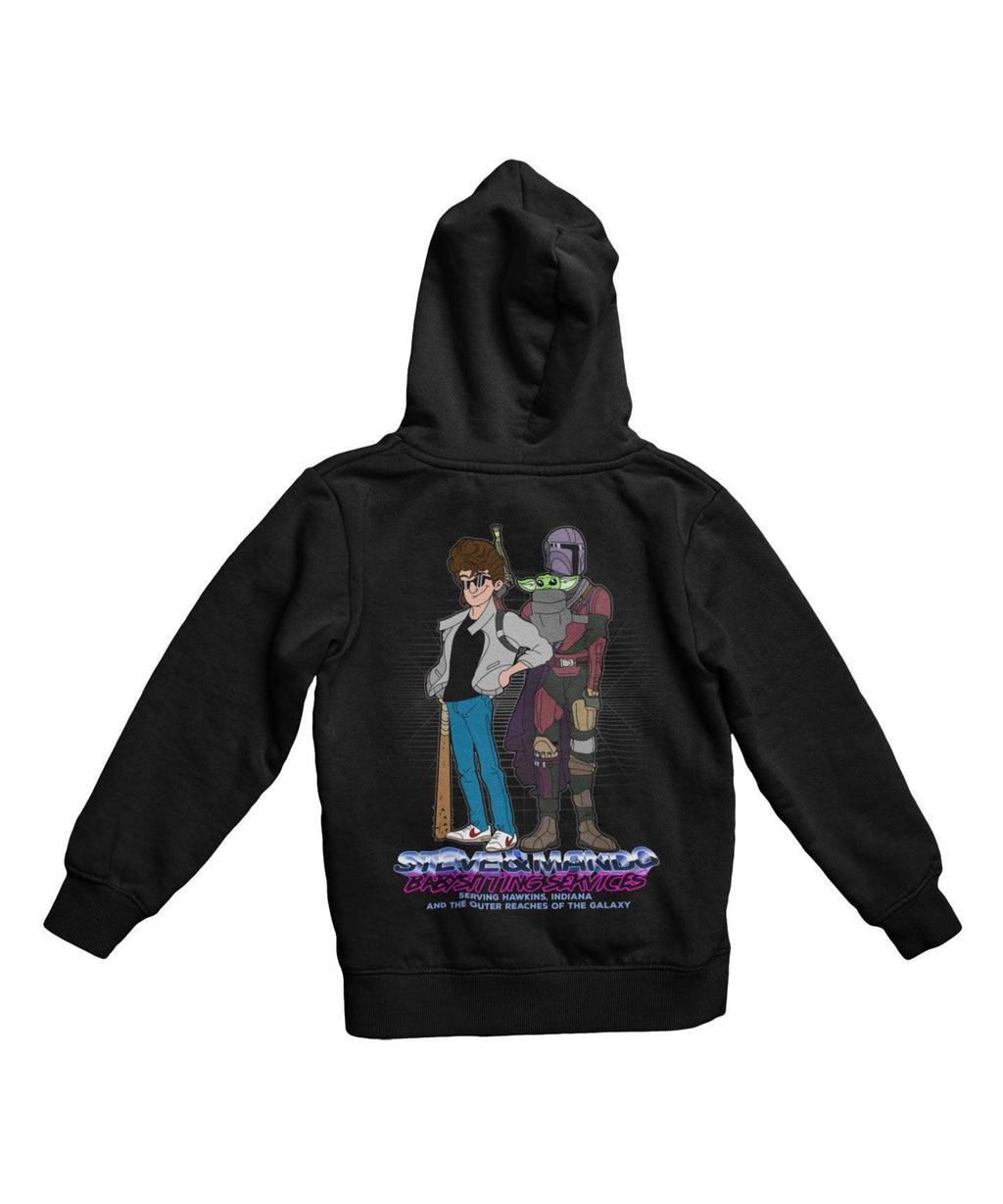 Top Notchy Steve and Mando Babsitting Back Printed Hoodie product image 2