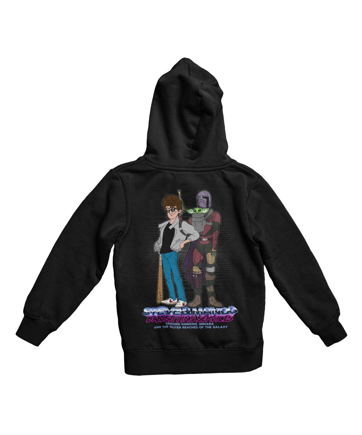 Top Notchy Steve and Mando Babsitting Back Printed Hoodie product image 2
