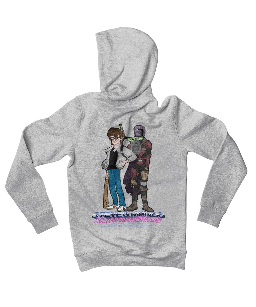 Top Notchy Steve and Mando Babsitting Back Printed Hoodie product image 1