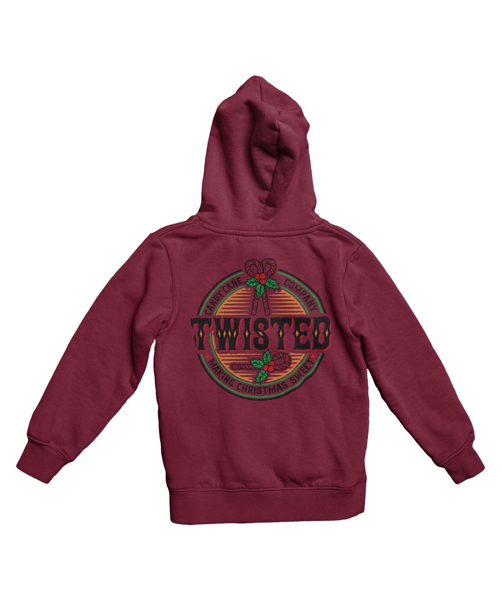 Twisted Candy Cane Colour Back Printed Christmas Hoodie product image 3
