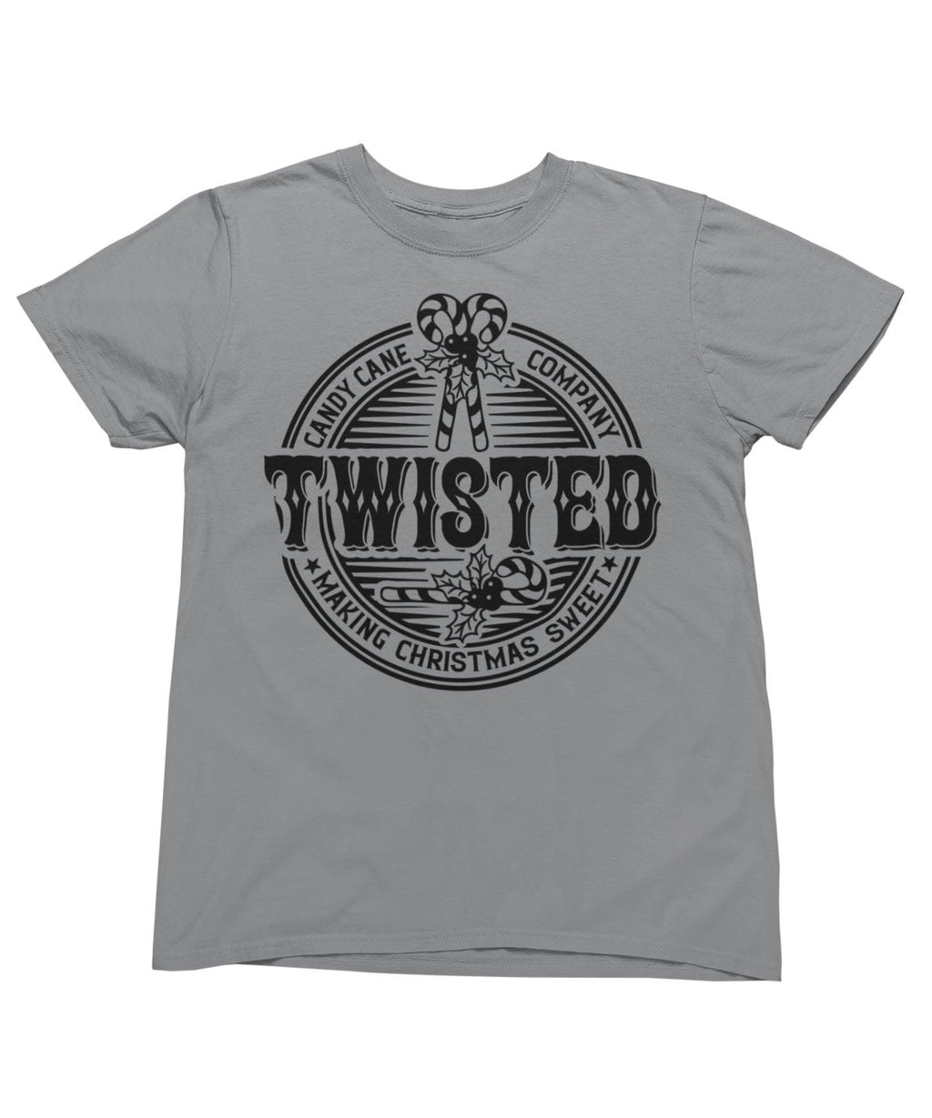 Twisted Candy Cane Mono Christmas T-Shirt product image 2