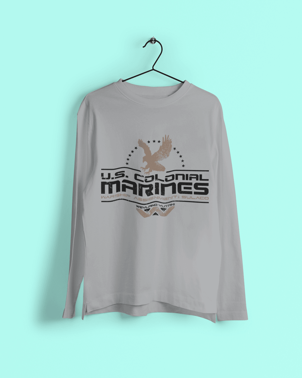 US Colonial Marines Eagle Logo Long Sleeve T-Shirt product image 1