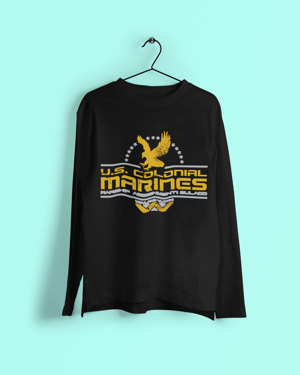 US Colonial Marines Eagle Logo Long Sleeve T-Shirt product image 3
