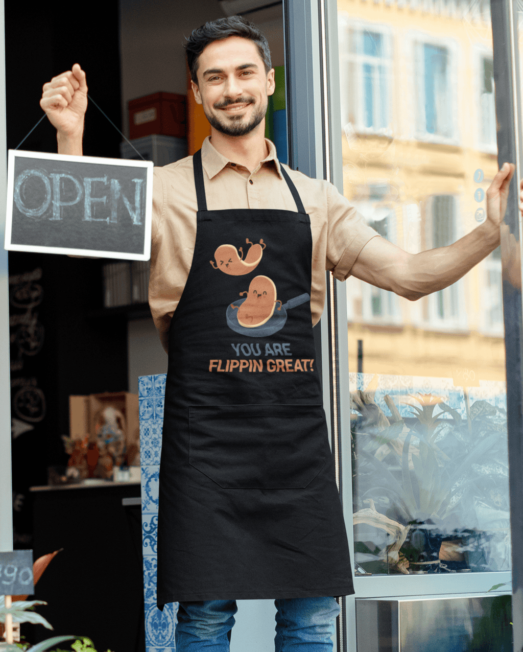 You Are Flipping Great Pancake Day Cotton Kitchen Apron