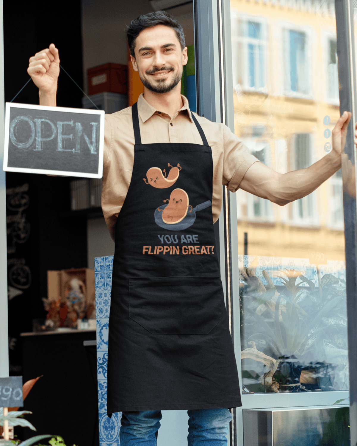 You Are Flipping Great Pancake Day Cotton Kitchen Apron