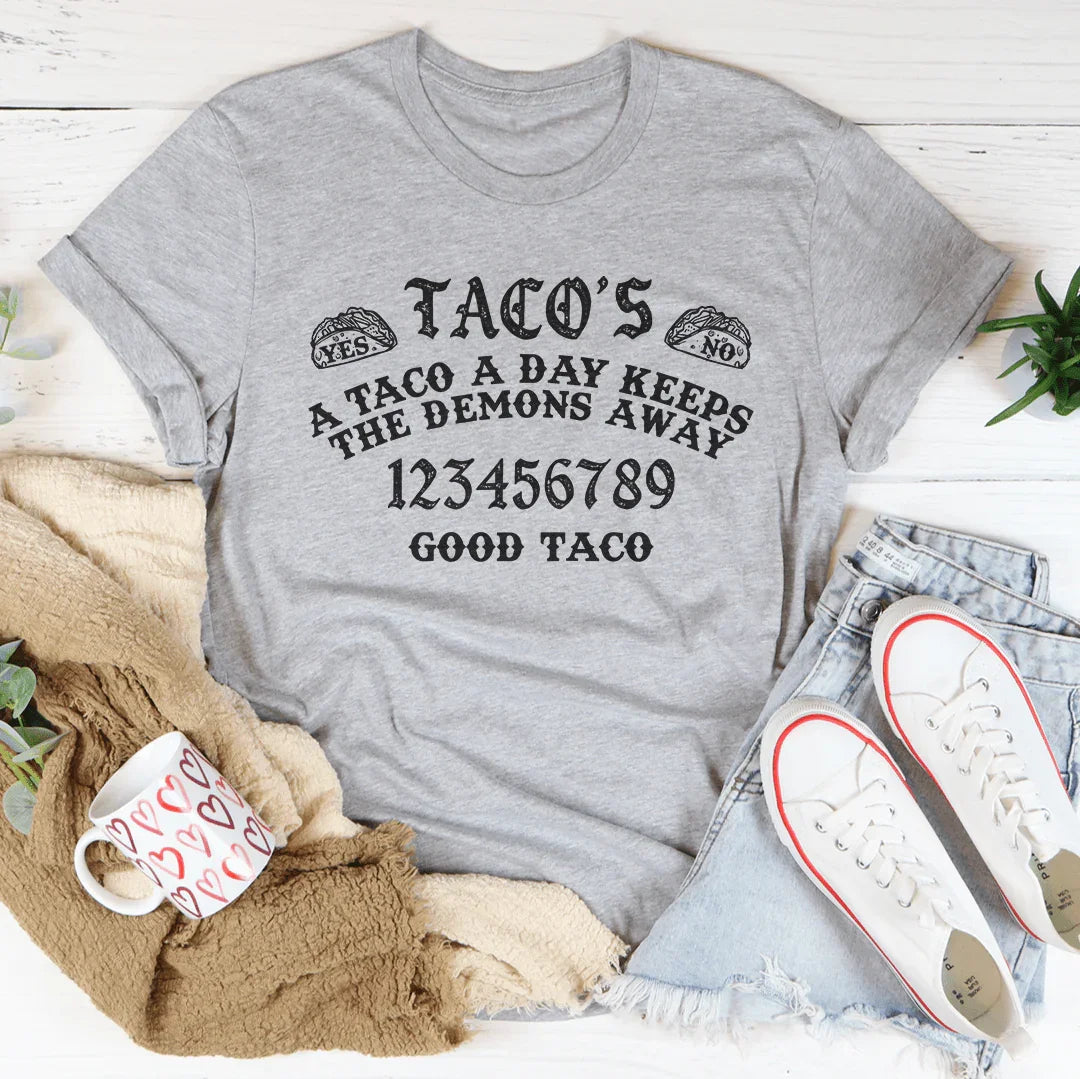 A Taco A Day Keeps The Demons Away Tee product image 3